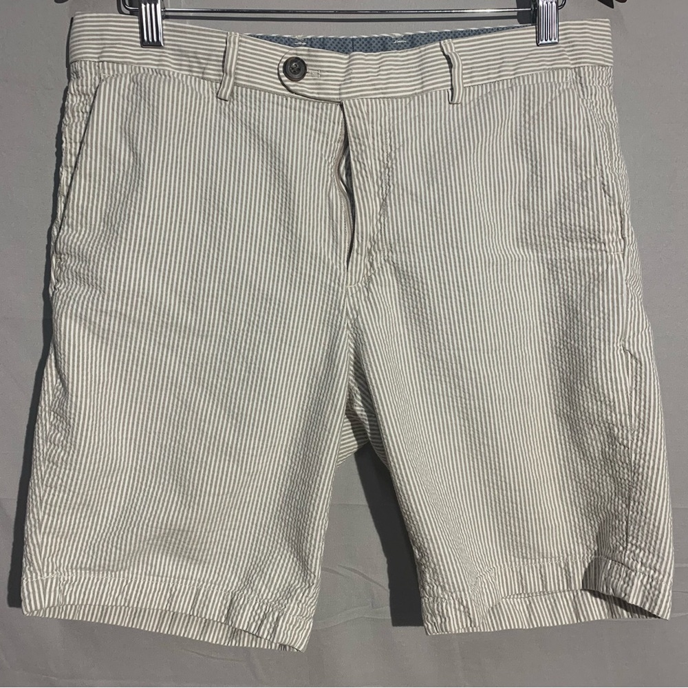 Bonobos Shorts Mens 38 Gray Chino Button Fly Business Formal Golf Athletic